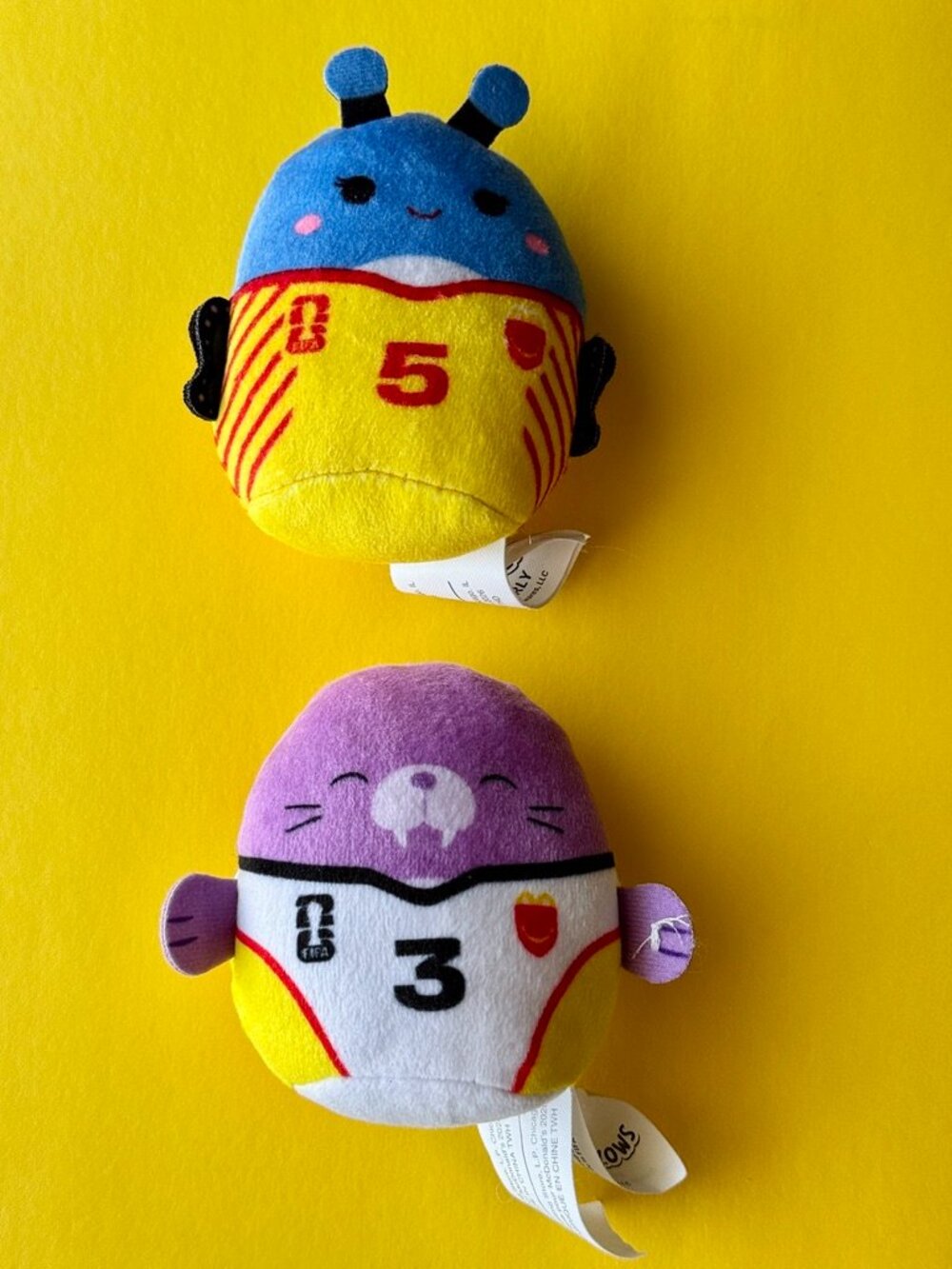 McDonalds FIFA World Cup 2026 Squishmallows WAVERLY + WINNIE Happy Meal Toy Plus